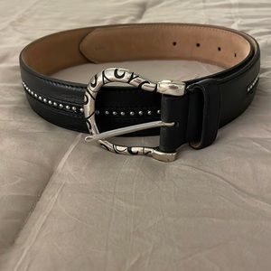 Brighton Pretty Tough black leather belt